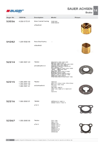 Spare parts OEM cross-references