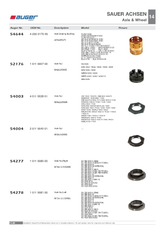 Spare parts OEM cross-references