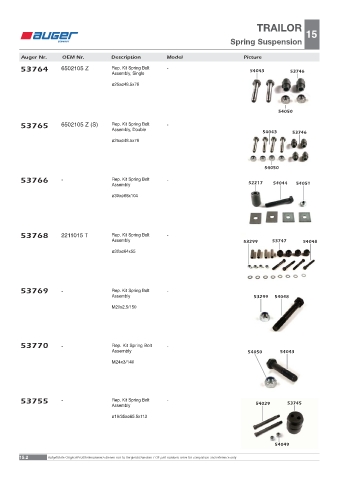 Spare parts OEM cross-references