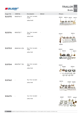 Spare parts OEM cross-references