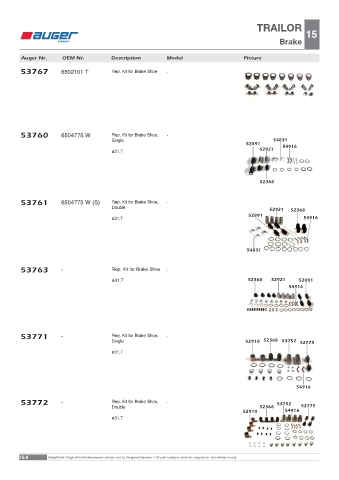 Spare parts OEM cross-references