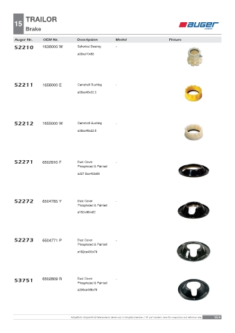 Spare parts OEM cross-references