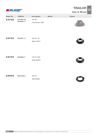 Spare parts OEM cross-references