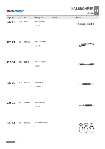 Spare parts OEM cross-references