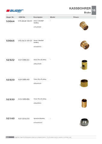 Spare parts OEM cross-references