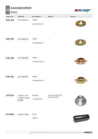 Spare parts OEM cross-references