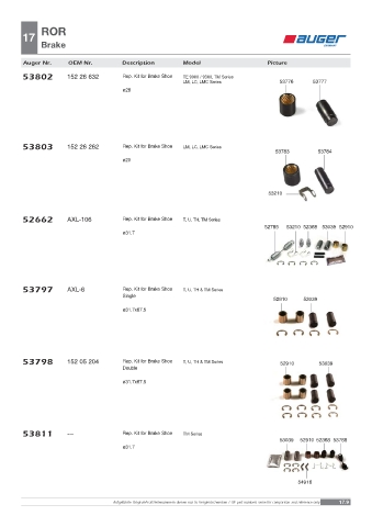 Spare parts OEM cross-references