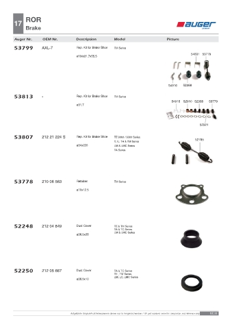 Spare parts OEM cross-references