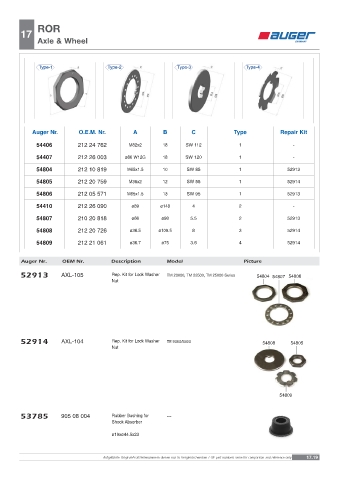 Spare parts OEM cross-references