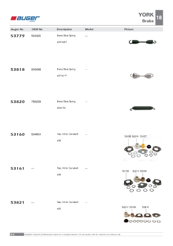 Spare parts OEM cross-references