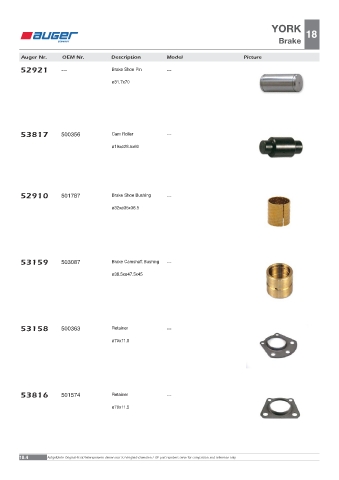 Spare parts OEM cross-references