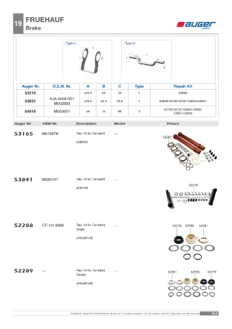 Spare parts OEM cross-references