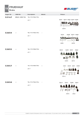 Spare parts OEM cross-references