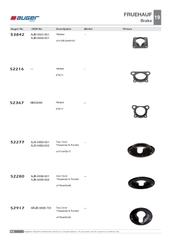 Spare parts OEM cross-references