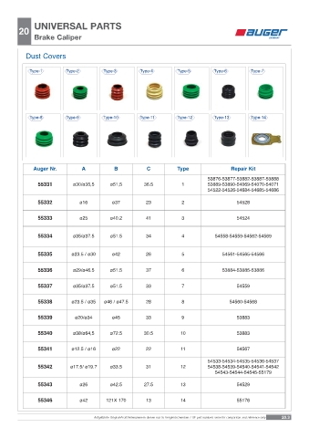 Spare parts OEM cross-references