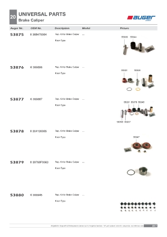 Spare parts OEM cross-references