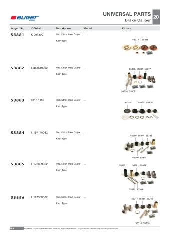 Spare parts OEM cross-references