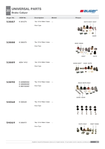 Spare parts OEM cross-references