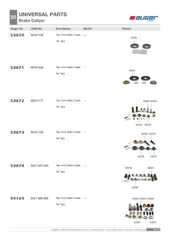 Spare parts OEM cross-references