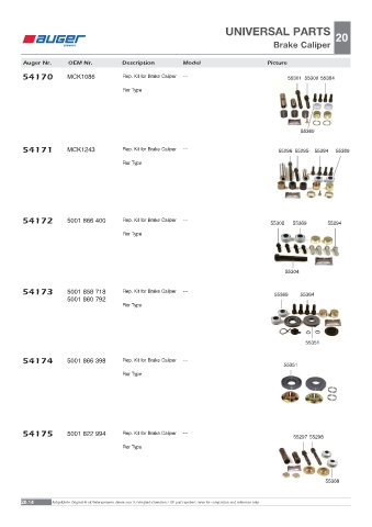 Spare parts OEM cross-references