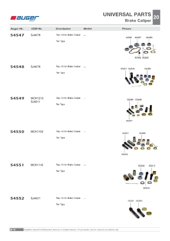 Spare parts OEM cross-references