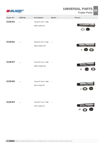 Spare parts OEM cross-references