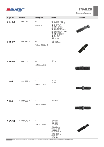 Spare parts OEM cross-references