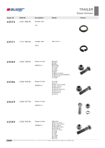 Spare parts OEM cross-references