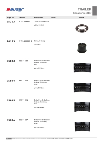 Spare parts OEM cross-references