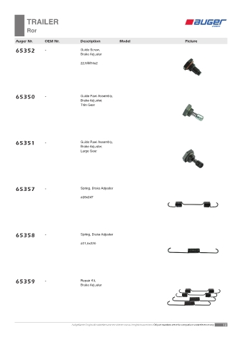 Spare parts OEM cross-references