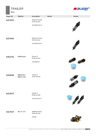 Spare parts OEM cross-references