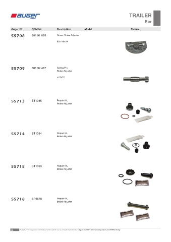 Spare parts OEM cross-references