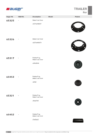 Spare parts OEM cross-references