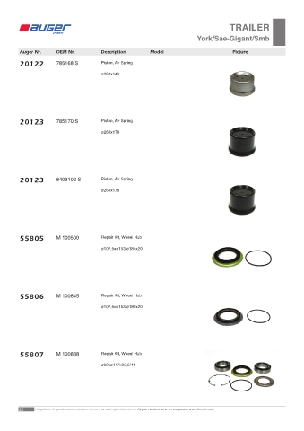 Spare parts OEM cross-references