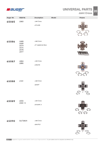 Spare parts OEM cross-references