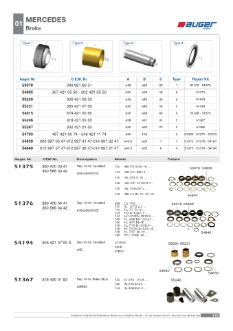 Spare parts OEM cross-references