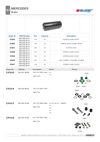 Spare parts OEM cross-references