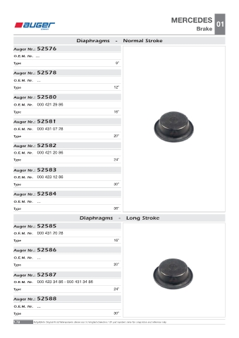 Spare parts OEM cross-references