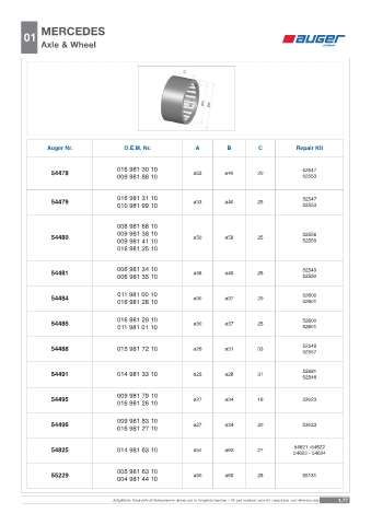 Spare parts OEM cross-references