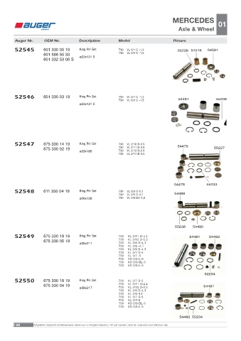 Spare parts OEM cross-references