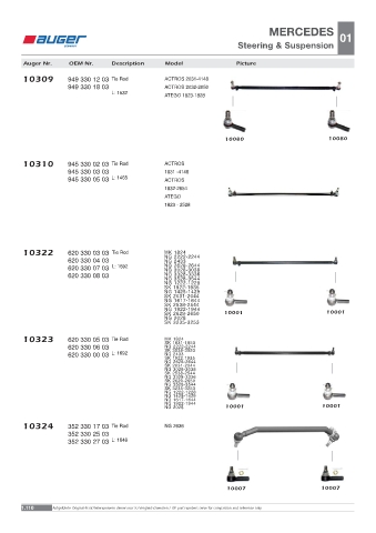 Spare parts OEM cross-references