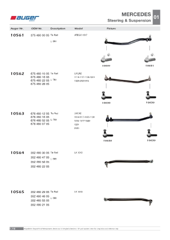 Spare parts OEM cross-references