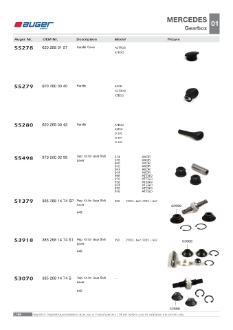 Spare parts OEM cross-references