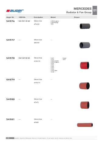 Spare parts OEM cross-references