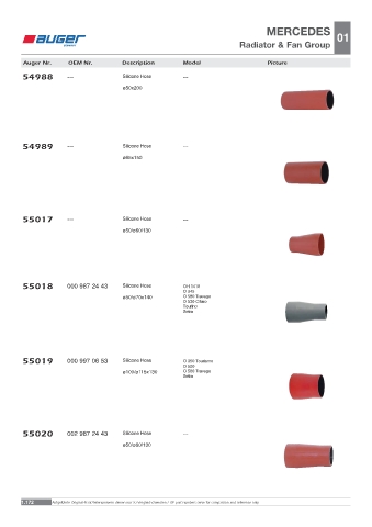 Spare parts OEM cross-references