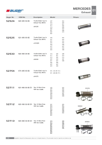 Spare parts OEM cross-references