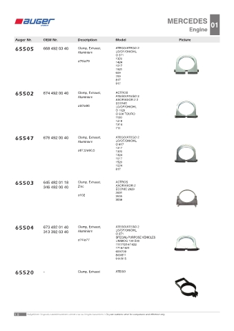 Spare parts OEM cross-references