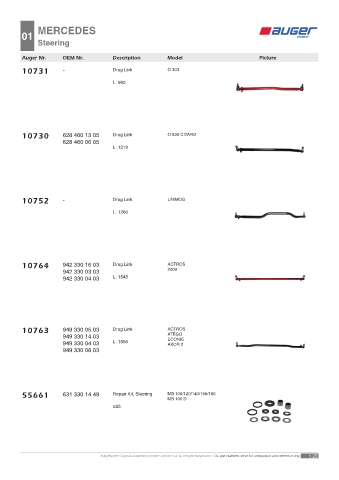 Spare parts OEM cross-references