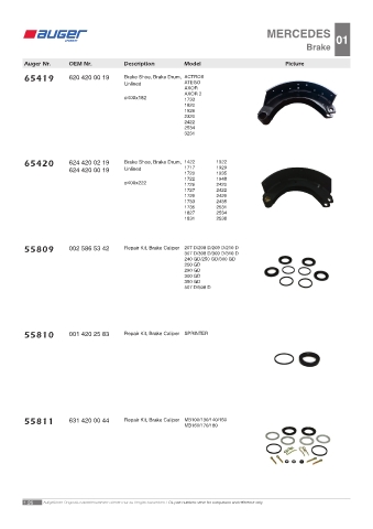 Spare parts OEM cross-references