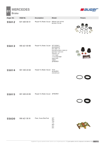 Spare parts OEM cross-references